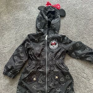 Disney Black Mickey Mouse Raincoat for Kids